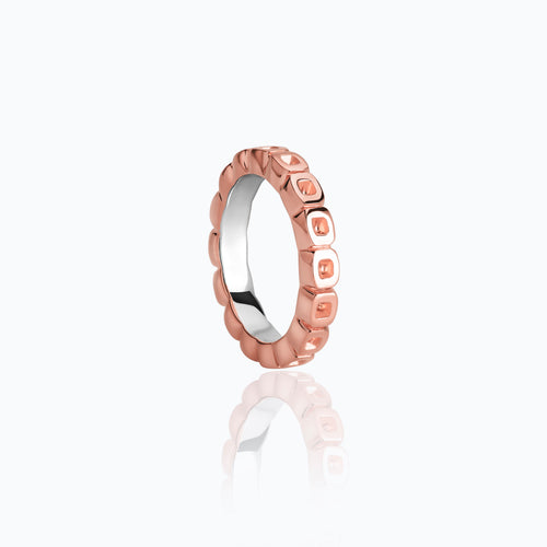 ANILLO XOCOLATE TABLILLA VERMEIL ROSA