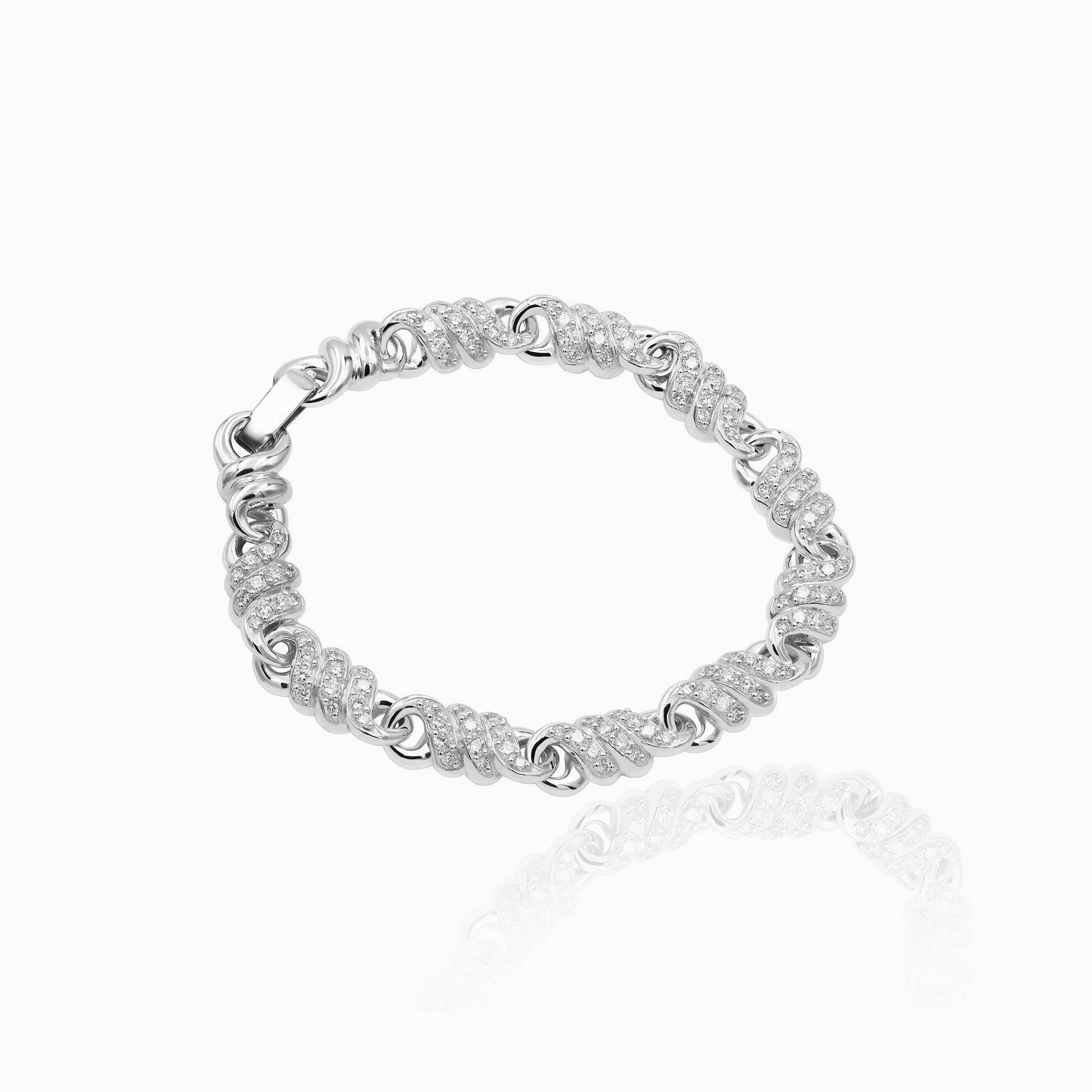 PULSERA LAZOS TORZAL DIAMANTES