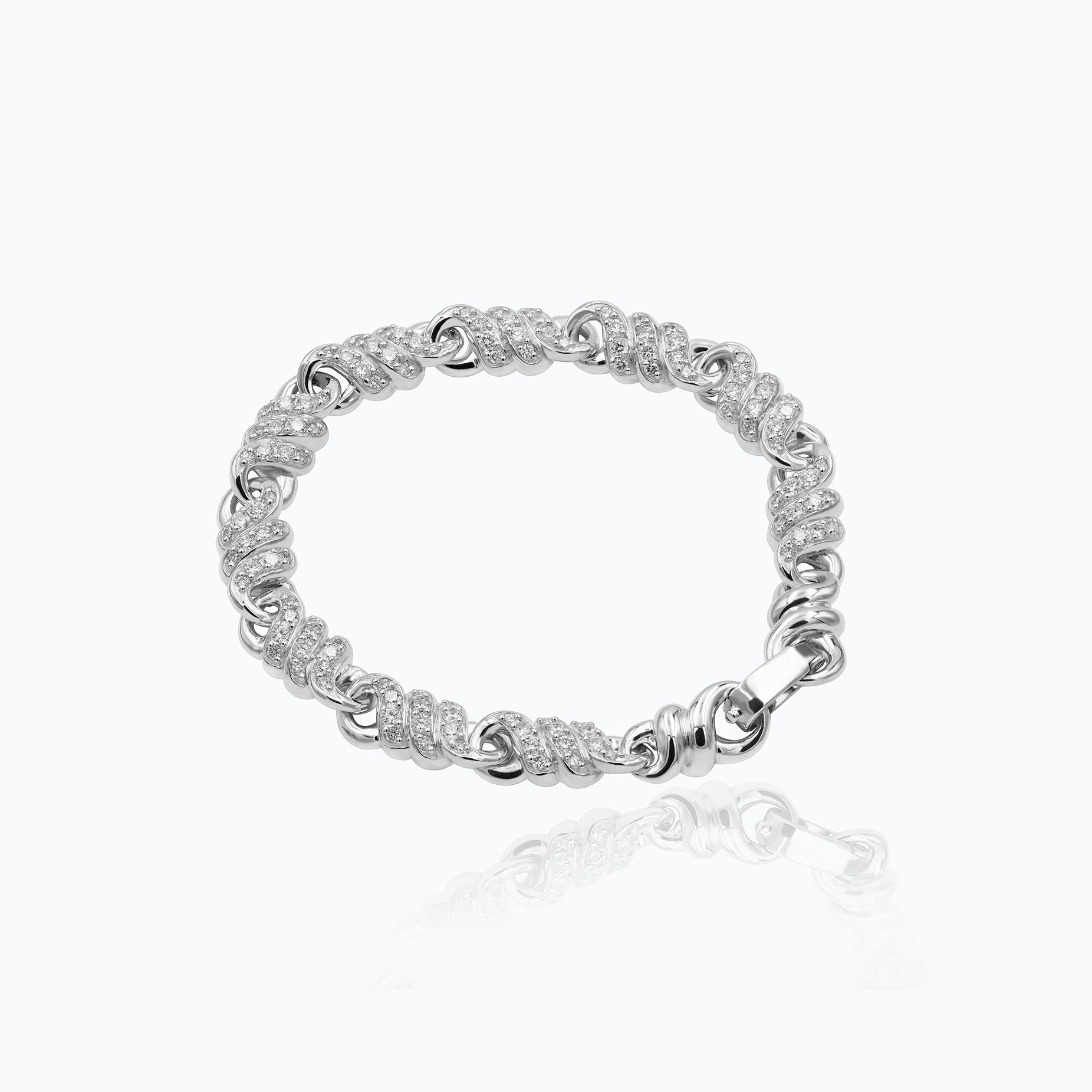 PULSERA LAZOS TORZAL DIAMANTES