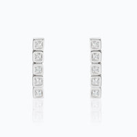 ARETES XOCOLATE TABLILLA LARGOS DIAMANTES